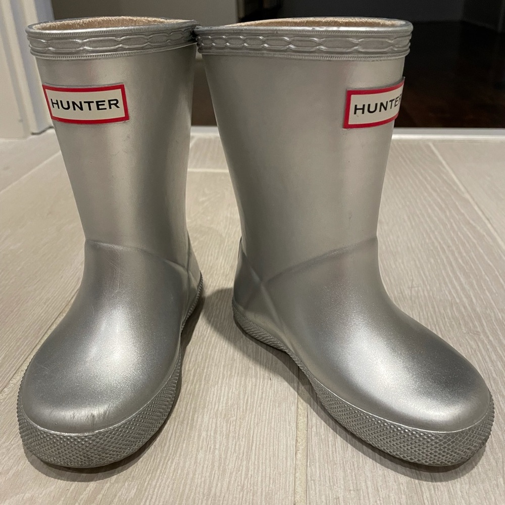 HUNTER silver boots Toddler